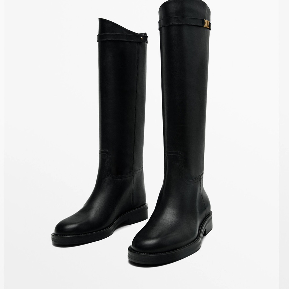 NEW! Massimo Dutti RIDING-STYLE BOOTS